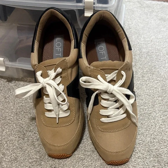 Loft Tan and Black Sneakers - Picture 3 of 4